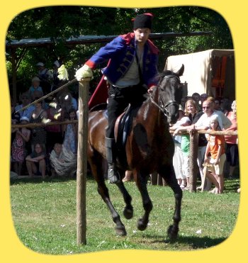 Reiter bei den Reiterspielen